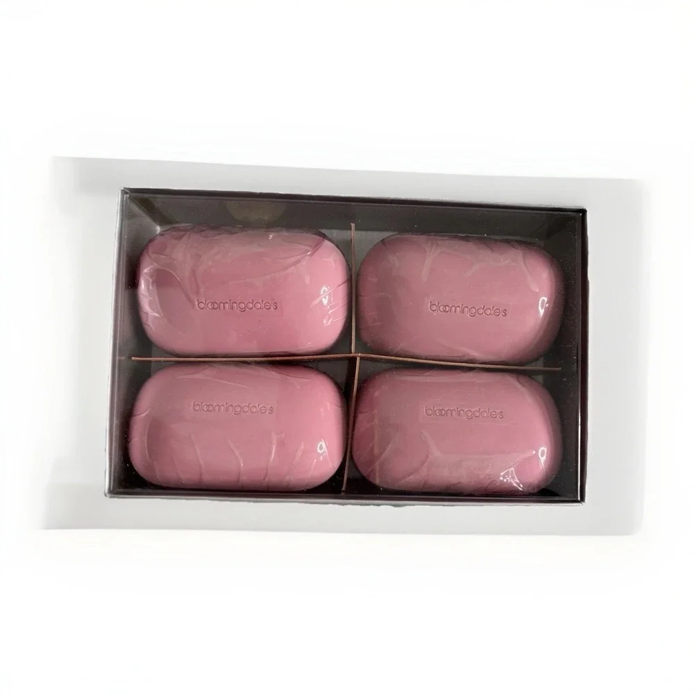 Vintage Bloomingdale's Bath Soaps Pink New Sealed In Original Box Set Of‎ 4